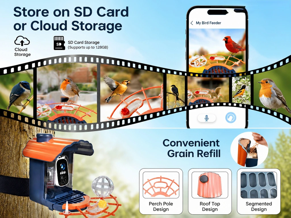 Cloud storage and convenient grain refill