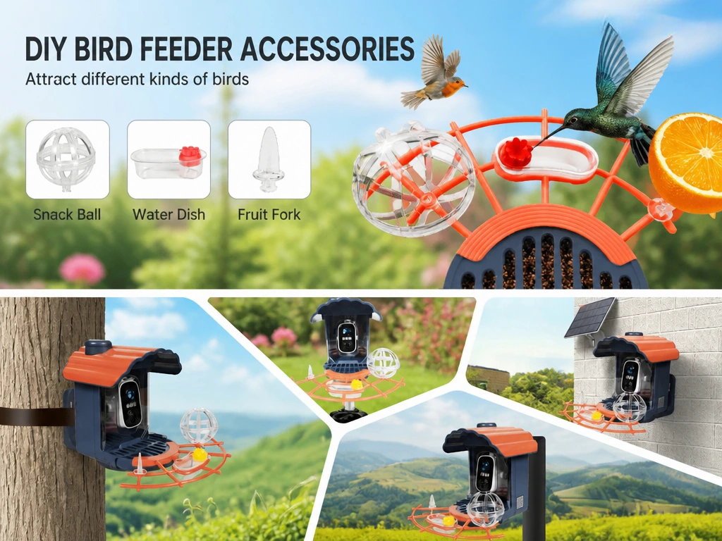 DIY bird feeder accessories