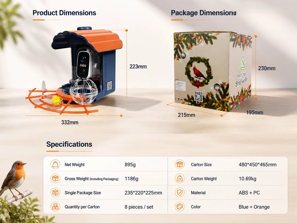 Product and package dimensions