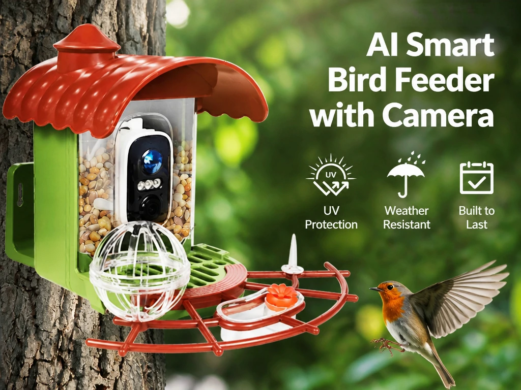 FurPerch Solar Dual Power Bird Feeder