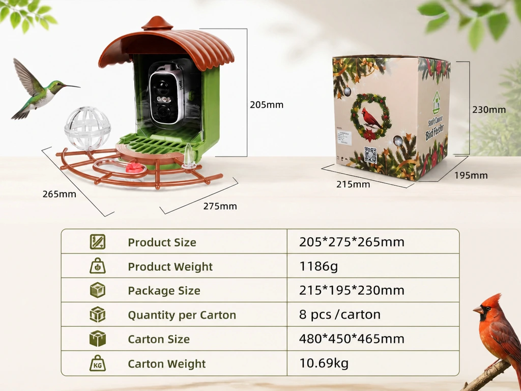 FurPerch Solar Dual Power Bird Feeder