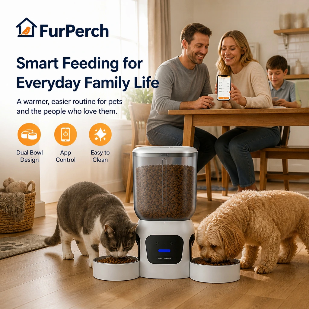 FurPerch 6L Smart Dual Bowl Pet Feeder - Image 4