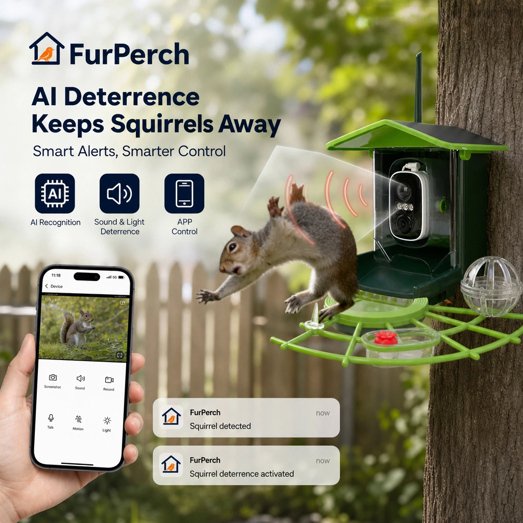 FurPerch AI Squirrel Deterrent Feeder - Image 2