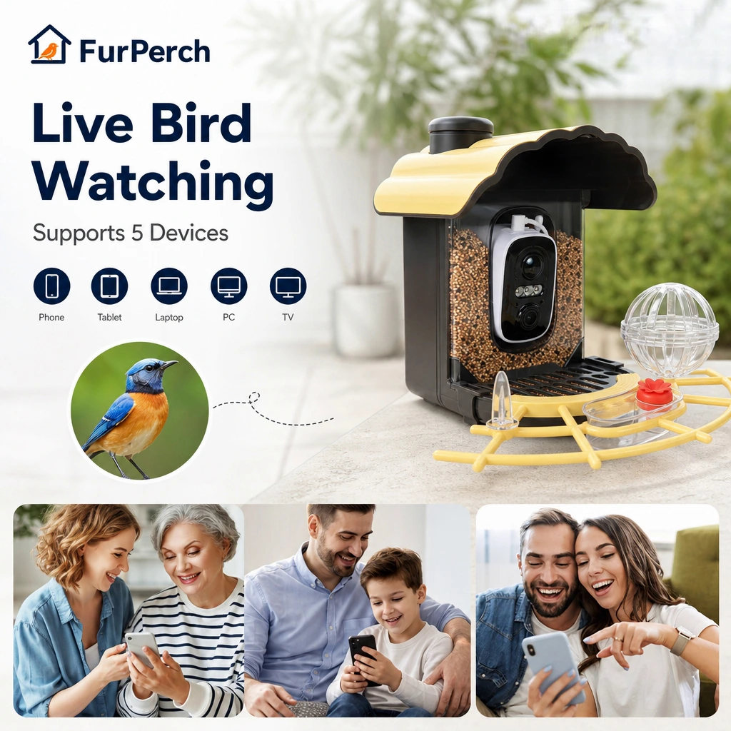 FurPerch 2K HD Bird Camera Feeder - Image 2