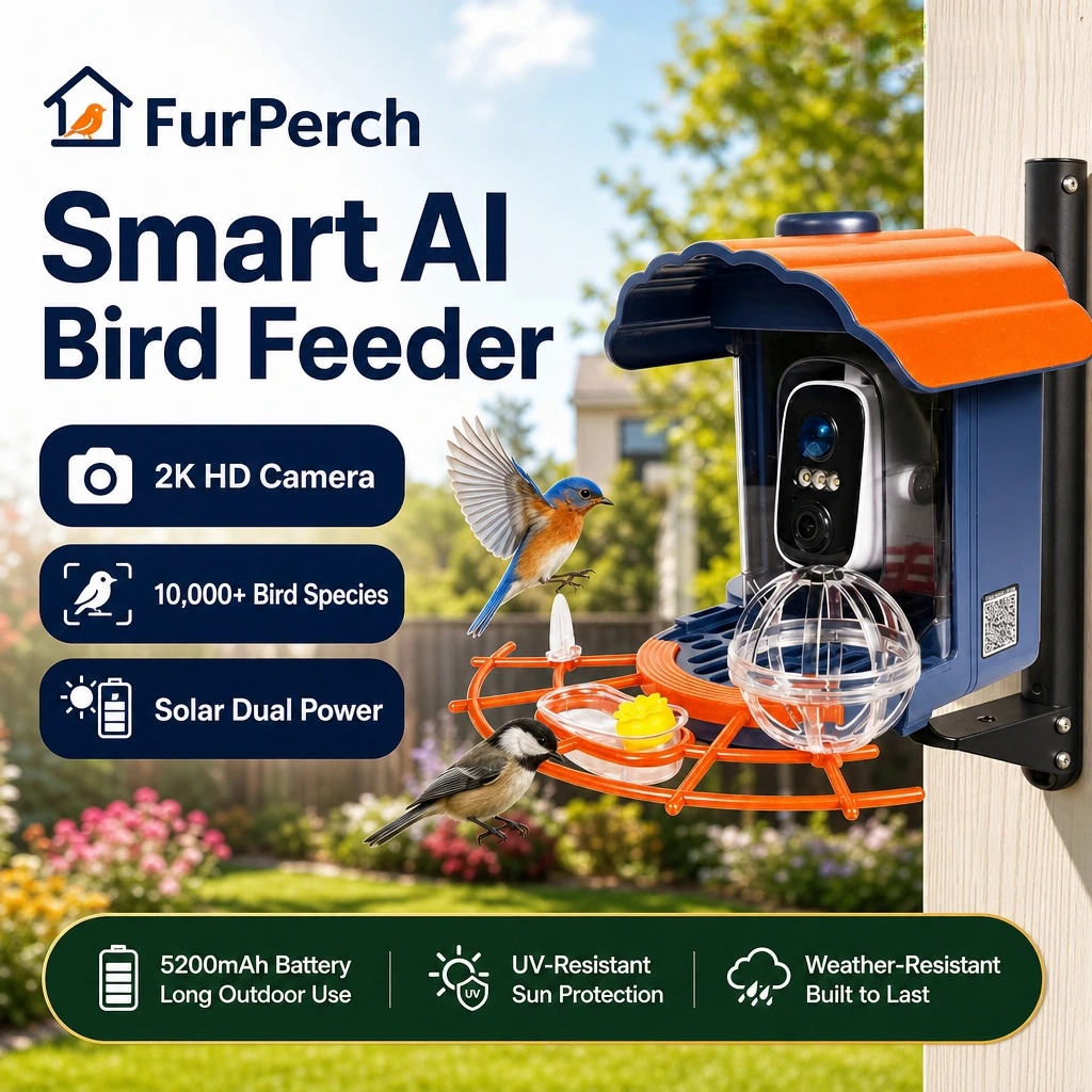FurPerch Smart AI Bird Feeder