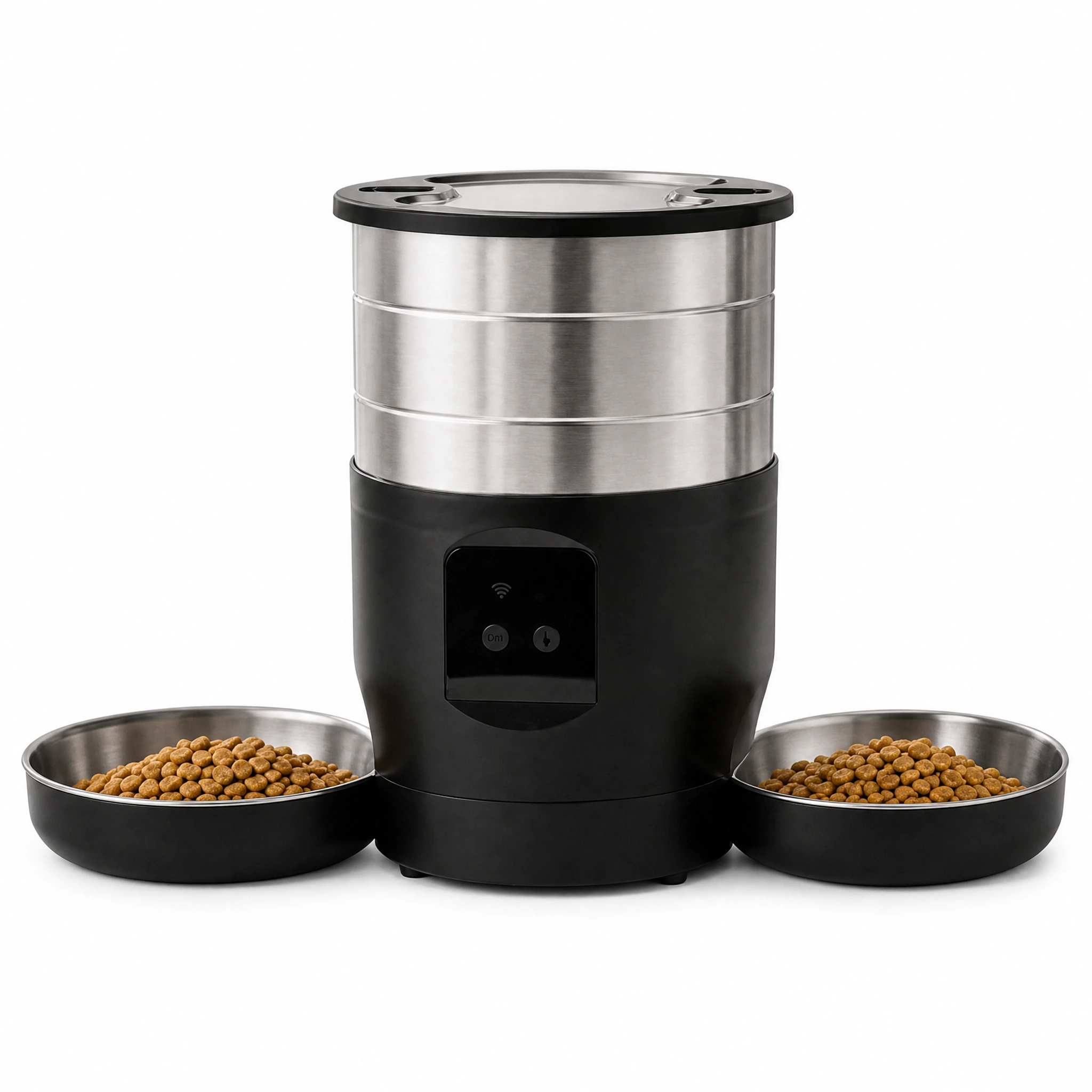 FurPerch Stainless Smart Dual Bowl Pet Feeder