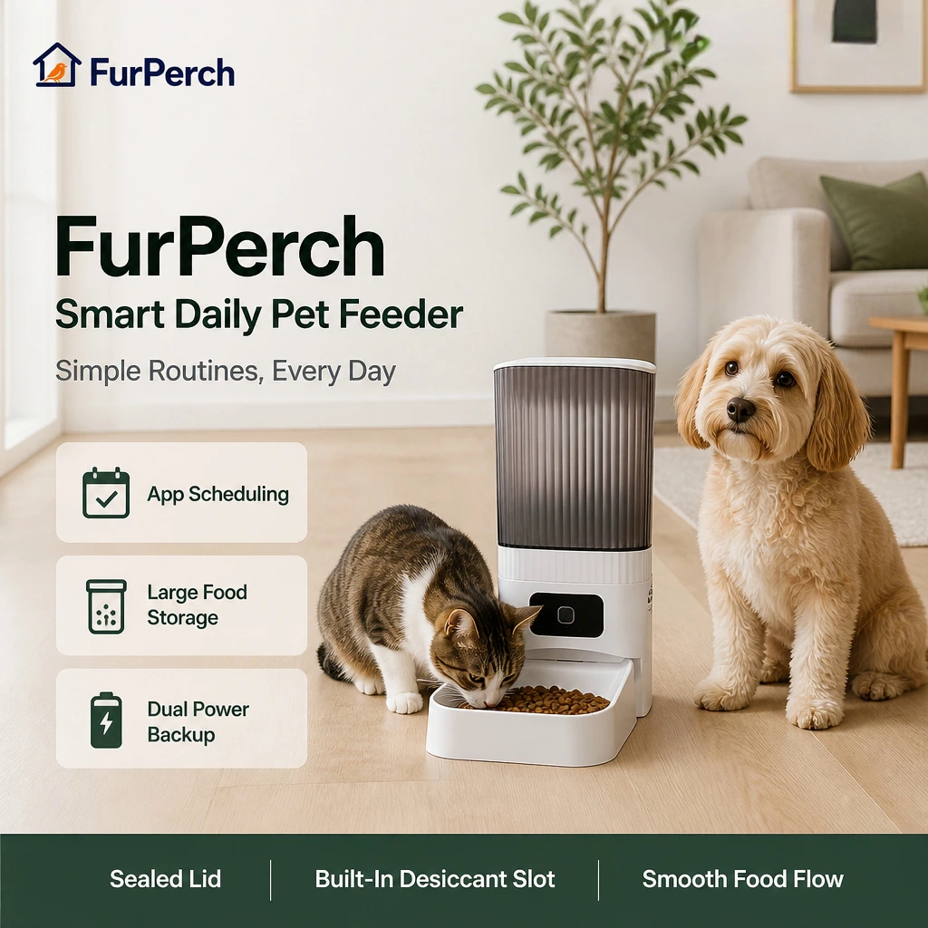 FurPerch Smart Daily Pet Feeder