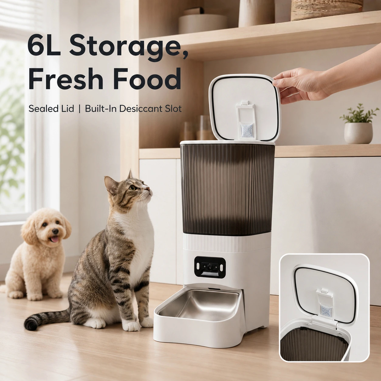 FurPerch WS1-2 6L Smart Camera Pet Feeder