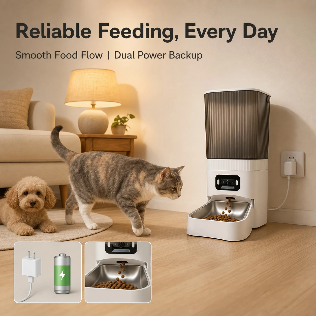 FurPerch WS1-2 6L Smart Camera Pet Feeder