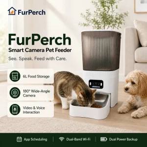 FurPerch WS1-2 6L Smart Camera Pet Feeder